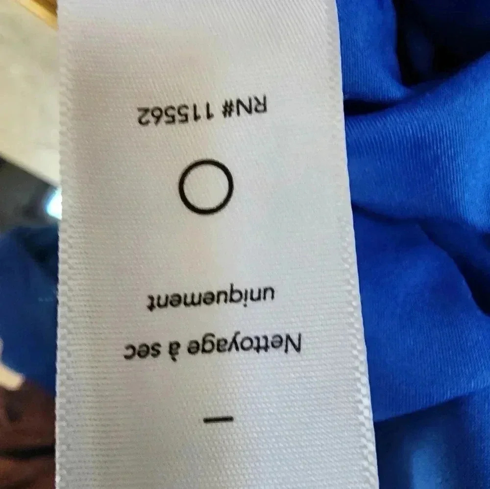 Likely Christiana Slip Gown dress 👗 w/ flounce hem in Olympic blue. Like new - Picture 3 of 11